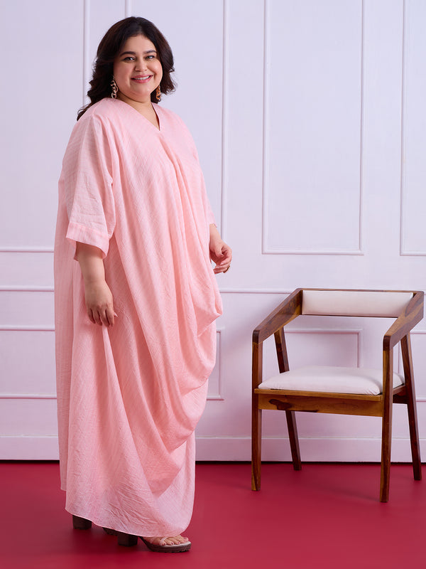 AMARA FRONT COWL DRESS