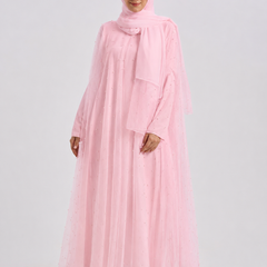 Sophia Pearl Abaya - Pink