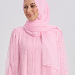 Sophia Pearl Abaya - Pink