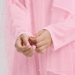 Sophia Pearl Abaya - Pink