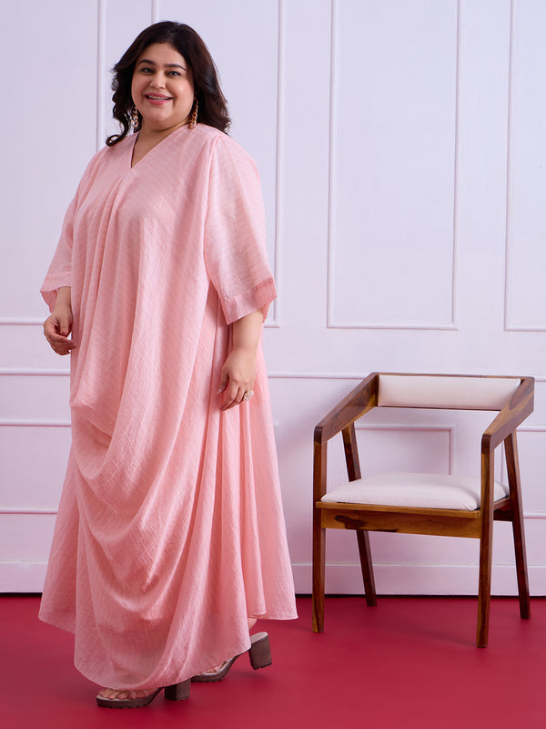 AMARA FRONT COWL DRESS