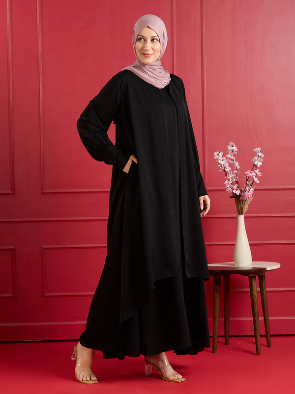 ELENA JACKET ABAYA - JET BLACK