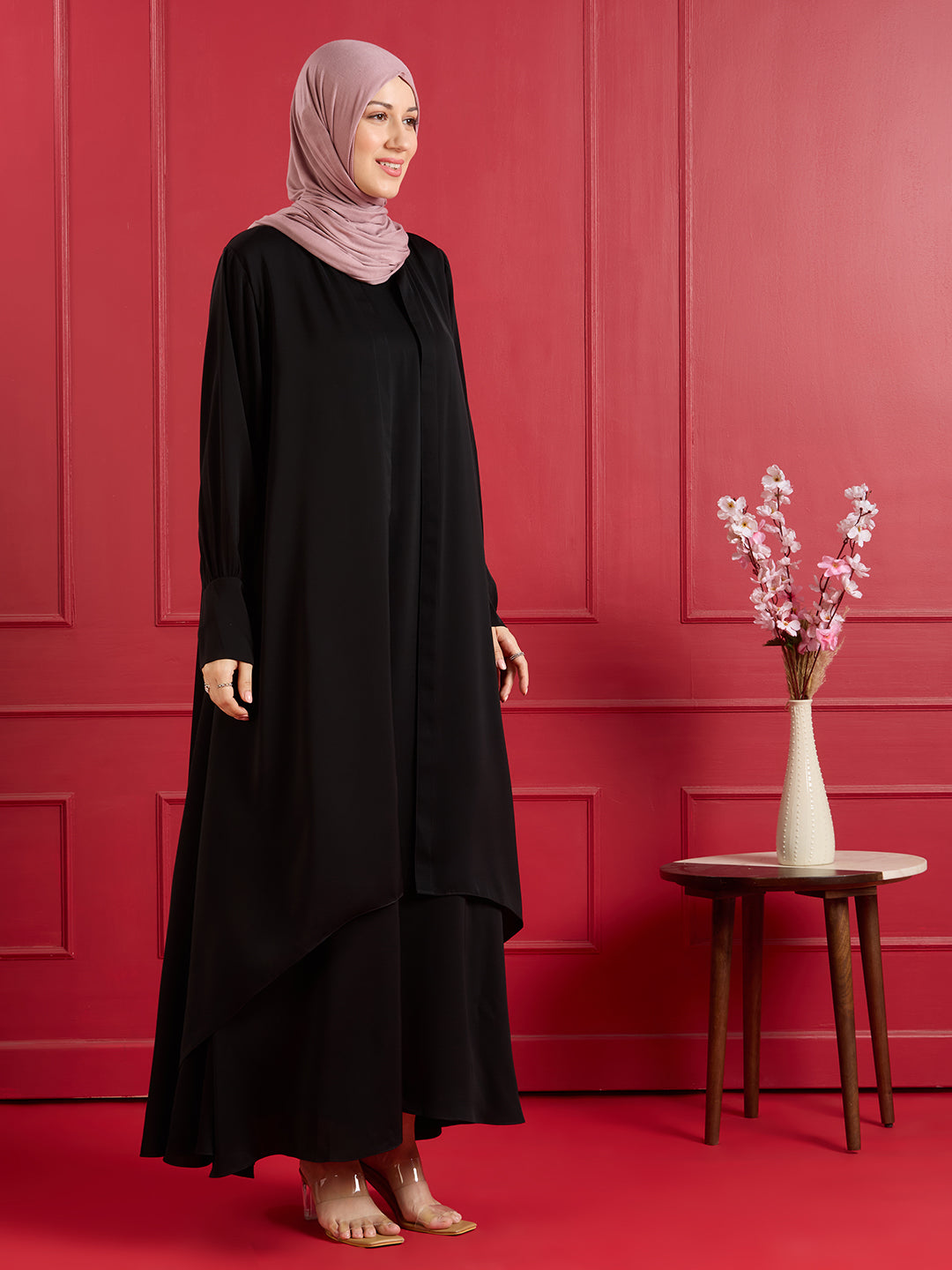 ELENA JACKET ABAYA - JET BLACK