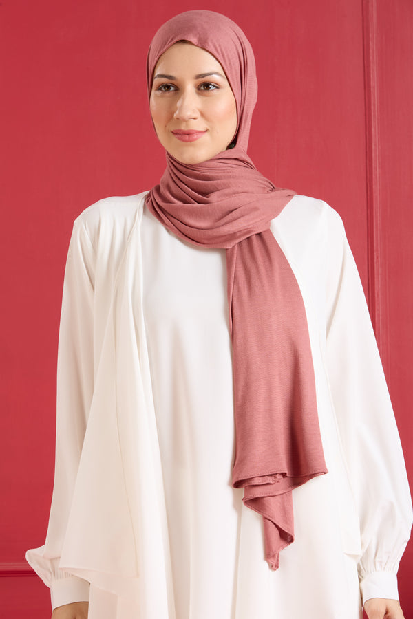 Jersey Hijab Salmon