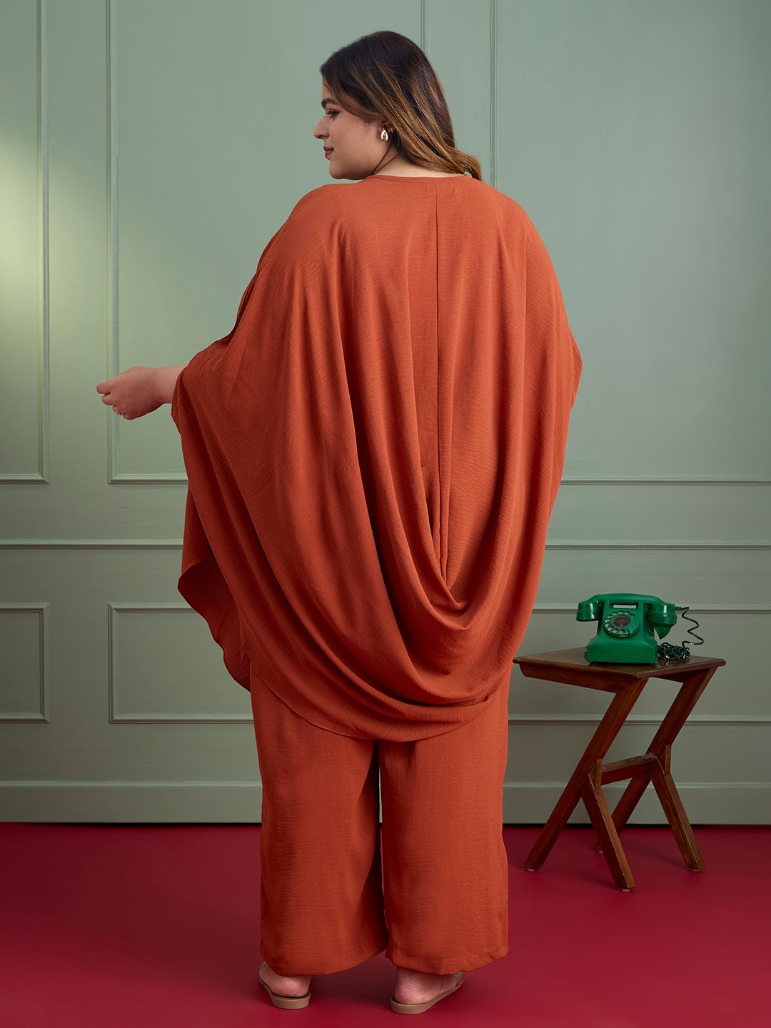 RUST DRAPE CORD SET