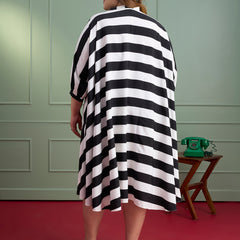 STRIPED WAVE DRESS