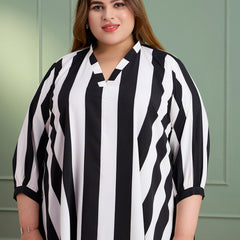 STRIPED WAVE DRESS