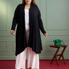 AIRA RUFFLE JACKET - BLACK