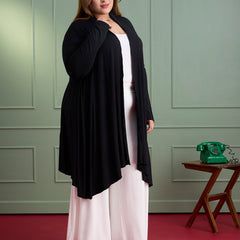 AIRA RUFFLE JACKET - BLACK
