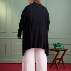 AIRA RUFFLE JACKET - BLACK