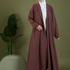 AMEERA OPEN BLAZER - MOCHA
