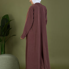 AMEERA OPEN BLAZER - MOCHA