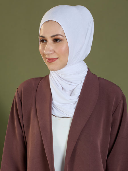 AMEERA OPEN BLAZER - MOCHA