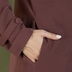 AMEERA OPEN BLAZER - MOCHA