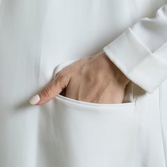 FAY LONG BLAZER - WHITE