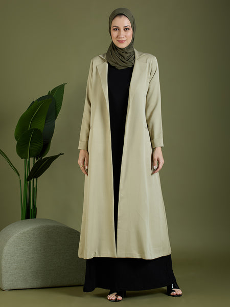 FAY LONG BLAZER - MUDDY GREEN