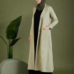 FAY LONG BLAZER - MUDDY GREEN