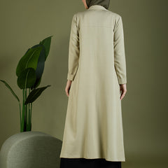 FAY LONG BLAZER - MUDDY GREEN