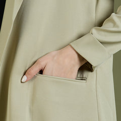 FAY LONG BLAZER - MUDDY GREEN