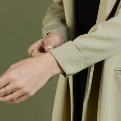 FAY LONG BLAZER - MUDDY GREEN