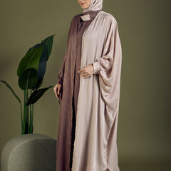 ELAF ABAYA - MOCHA & BEIGE