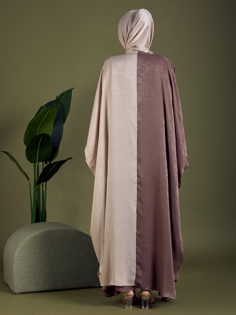 ELAF ABAYA - MOCHA & BEIGE
