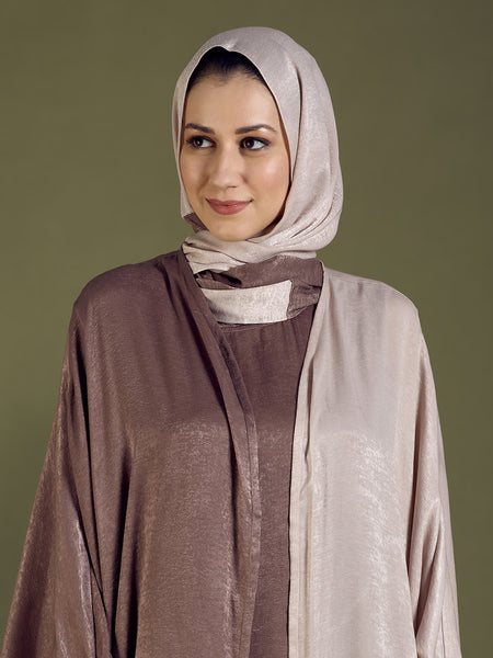 ELAF ABAYA - MOCHA & BEIGE