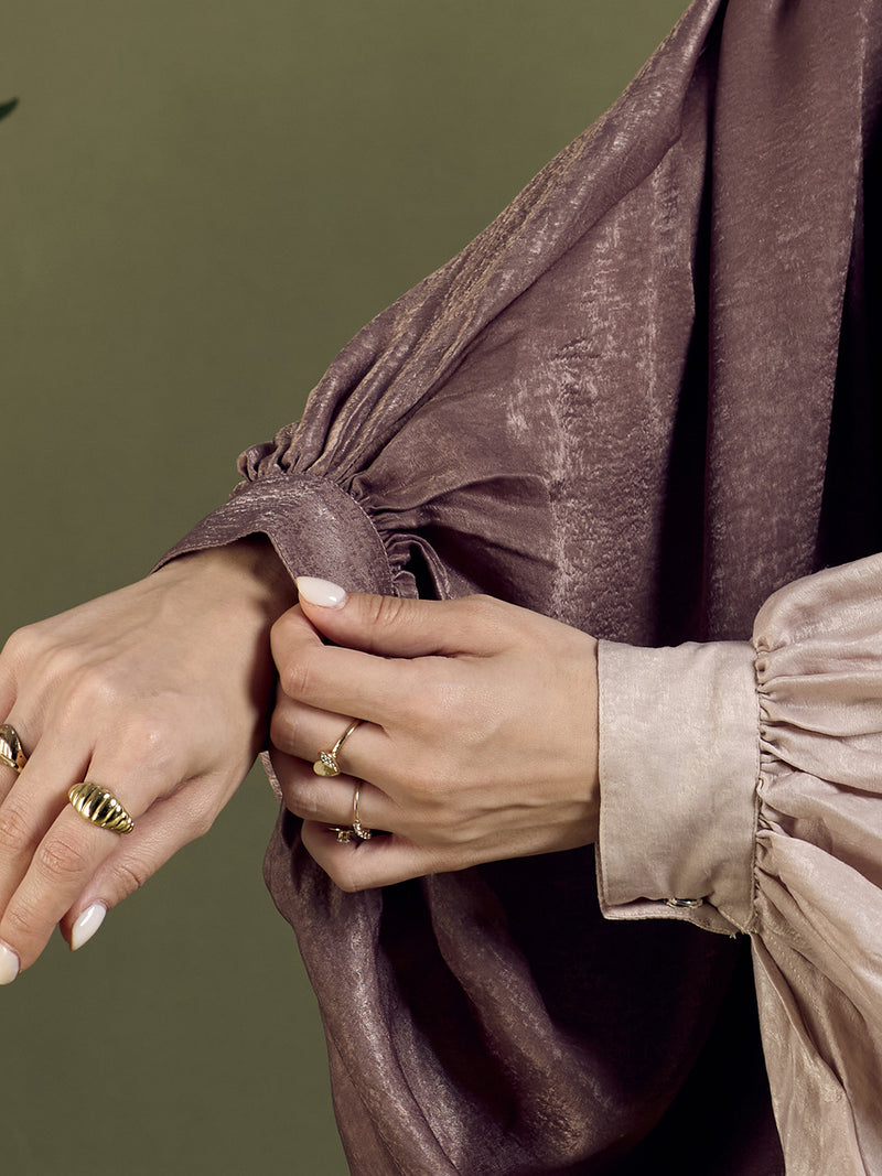 ELAF ABAYA - MOCHA & BEIGE