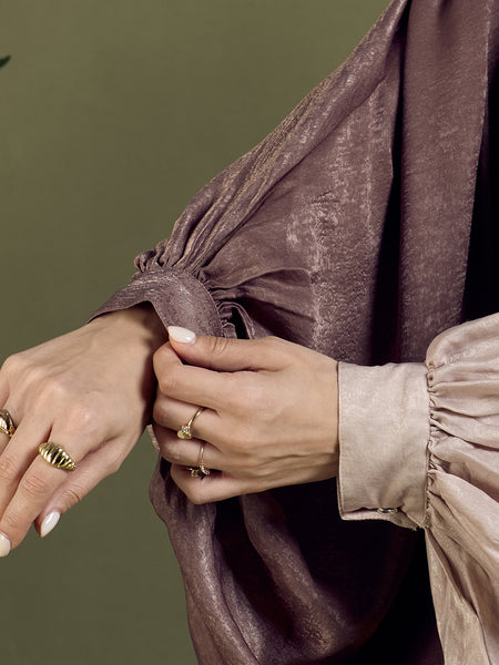 ELAF ABAYA - MOCHA & BEIGE