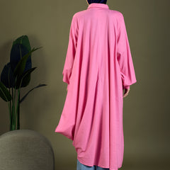 Fuchsia Flow Shirt Dress