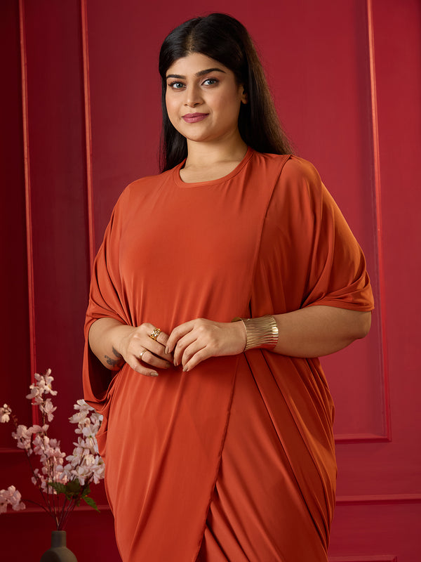 TULIP DRAPED DRESS
