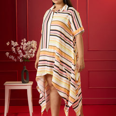 STRIPESCAPE SUMMER DRESS