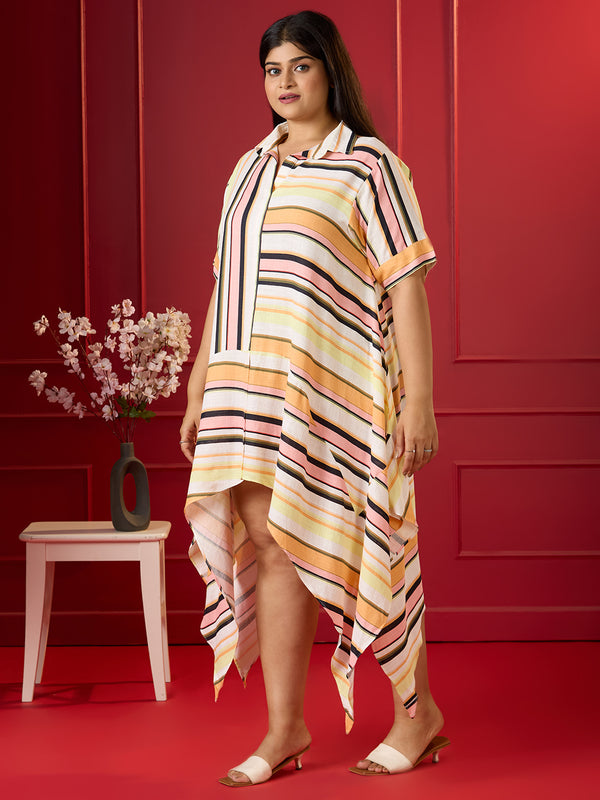 STRIPESCAPE SUMMER DRESS