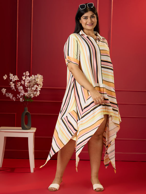 STRIPESCAPE SUMMER DRESS
