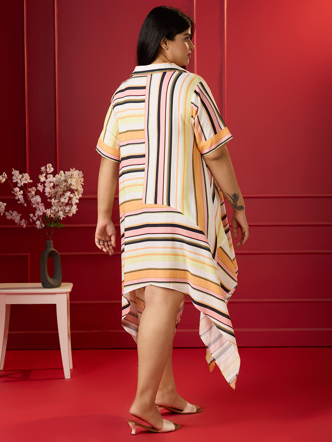 STRIPESCAPE SUMMER DRESS