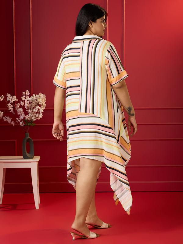 STRIPESCAPE SUMMER DRESS