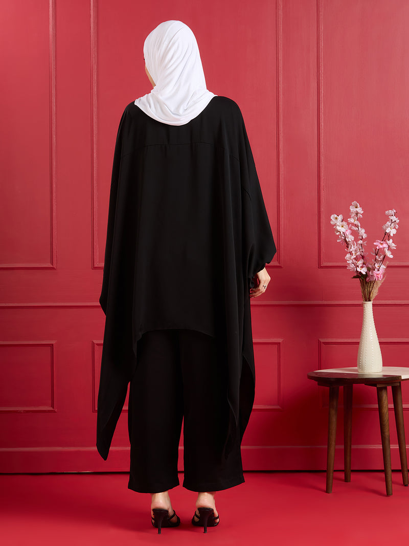 INAYA PEARL CORD SET - JET BLACK