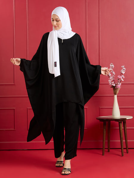 INAYA PEARL CORD SET - JET BLACK