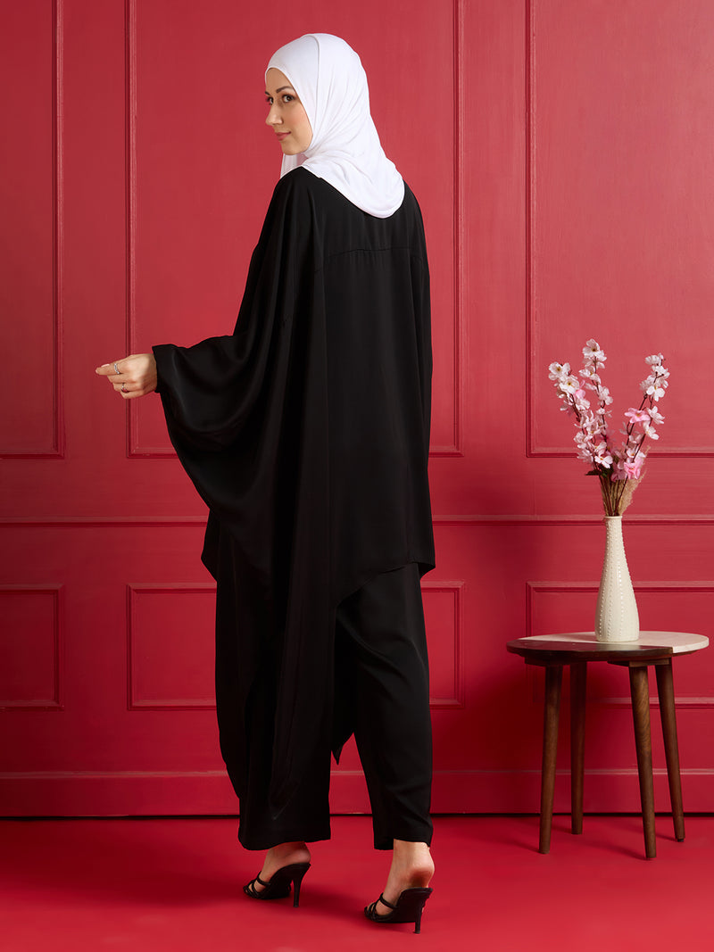 INAYA PEARL CORD SET - JET BLACK