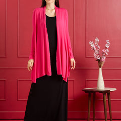 Aira Ruffle Jacket - Hot Pink