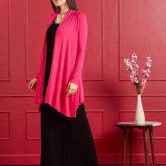Aira Ruffle Jacket - Hot Pink