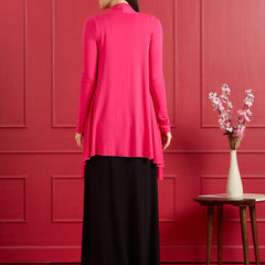 Aira Ruffle Jacket - Hot Pink