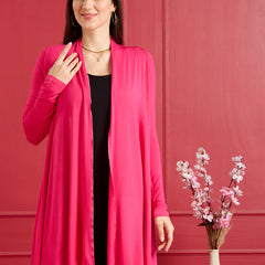 Aira Ruffle Jacket - Hot Pink