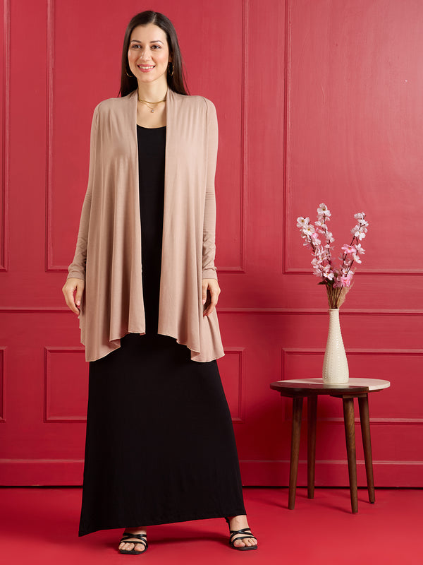 Aira Ruffle Jacket – Taupe