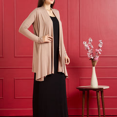 Aira Ruffle Jacket – Taupe