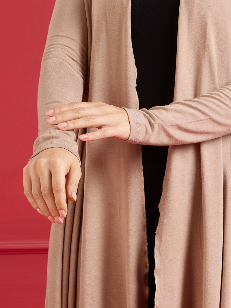 Aira Ruffle Jacket – Taupe