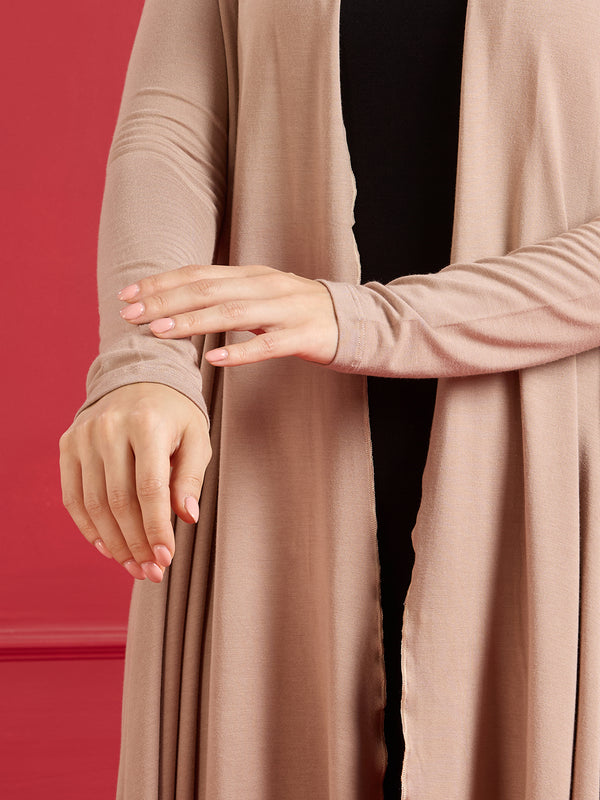 Aira Ruffle Jacket – Taupe