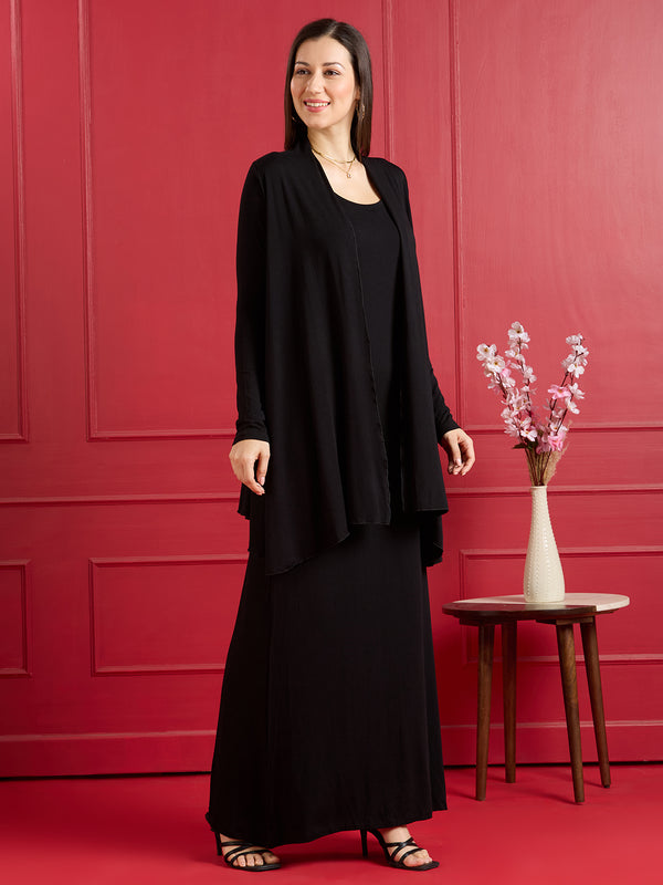 Aira Ruffle Jacket – Jet Black