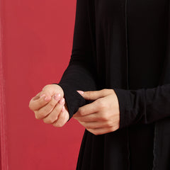 Aira Ruffle Jacket – Jet Black
