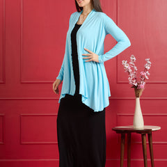 Aira Ruffle Jacket – Sky Blue